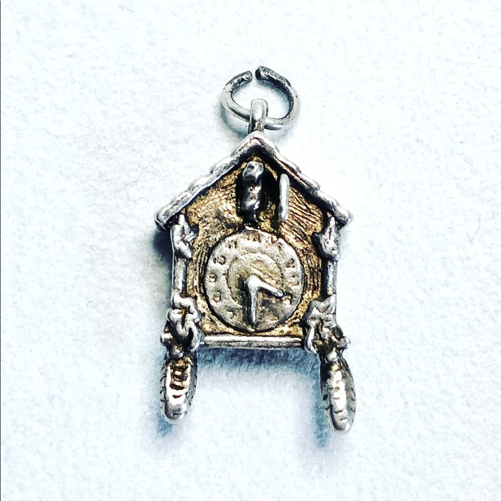 Vintage Sterling Cuckoo Clock Pendant
